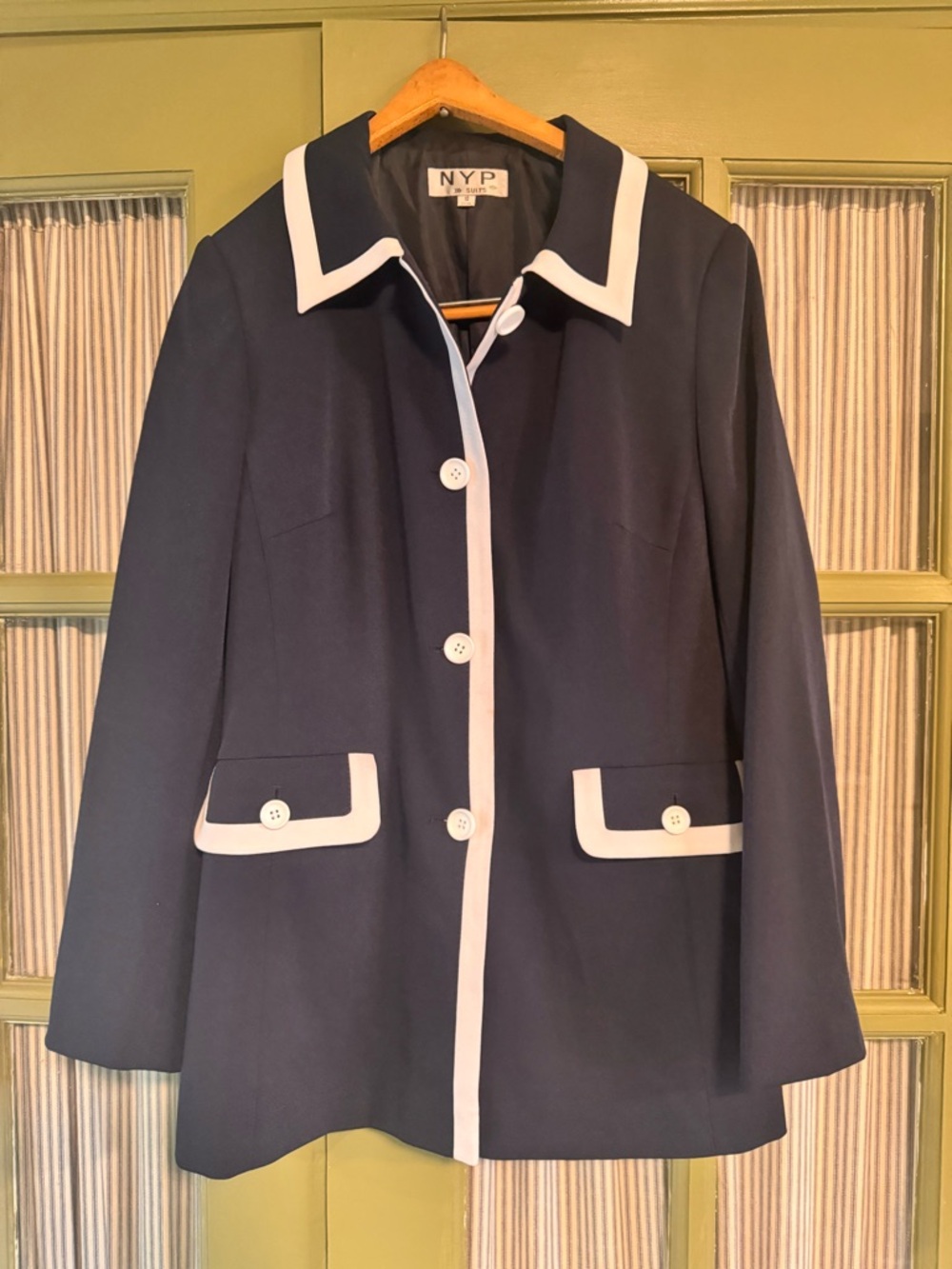 Vintage NYP Suits Navy Jacket